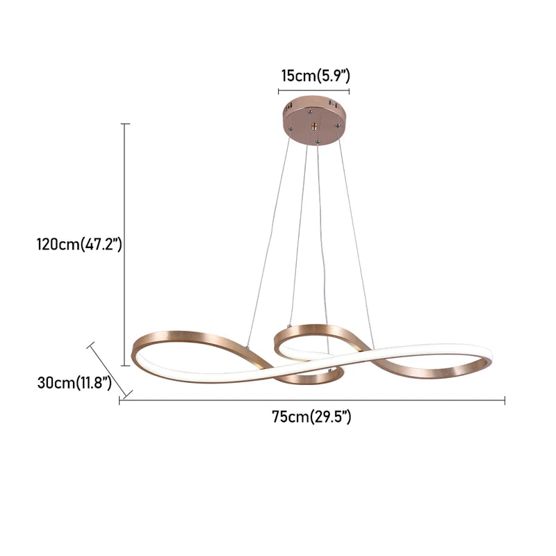 GreeLustr Nordic LED Pendant Light Minimalist Chandelier Fixture