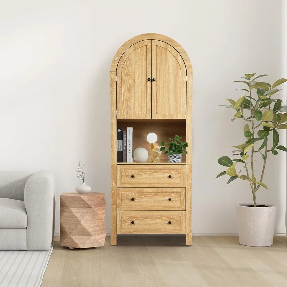 RBXCCarcase Arched Storage Cabinet With Doors And Drawers
