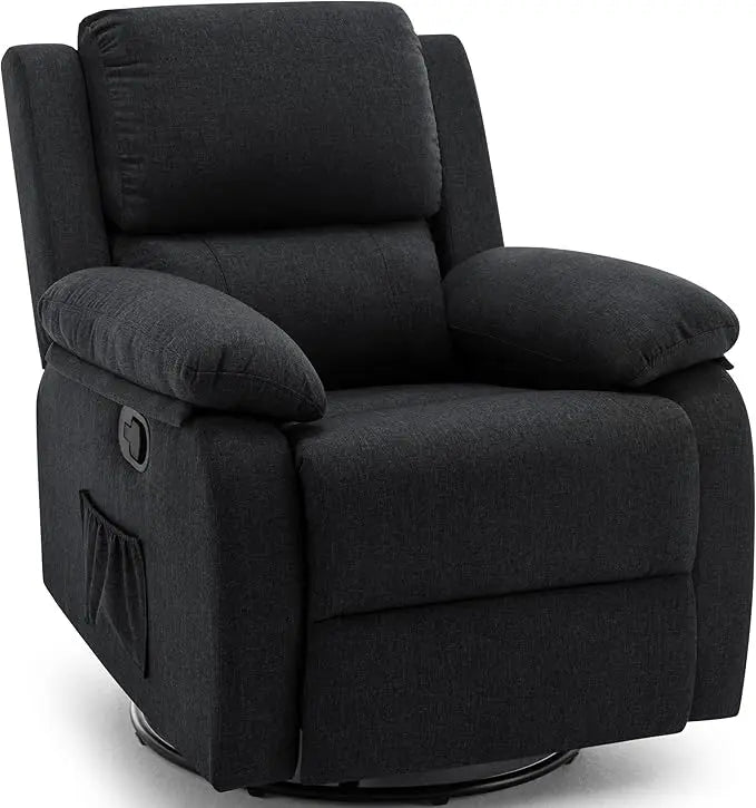 360 Swivel Rocker Chair Upholstered Glider Recliner For Adults