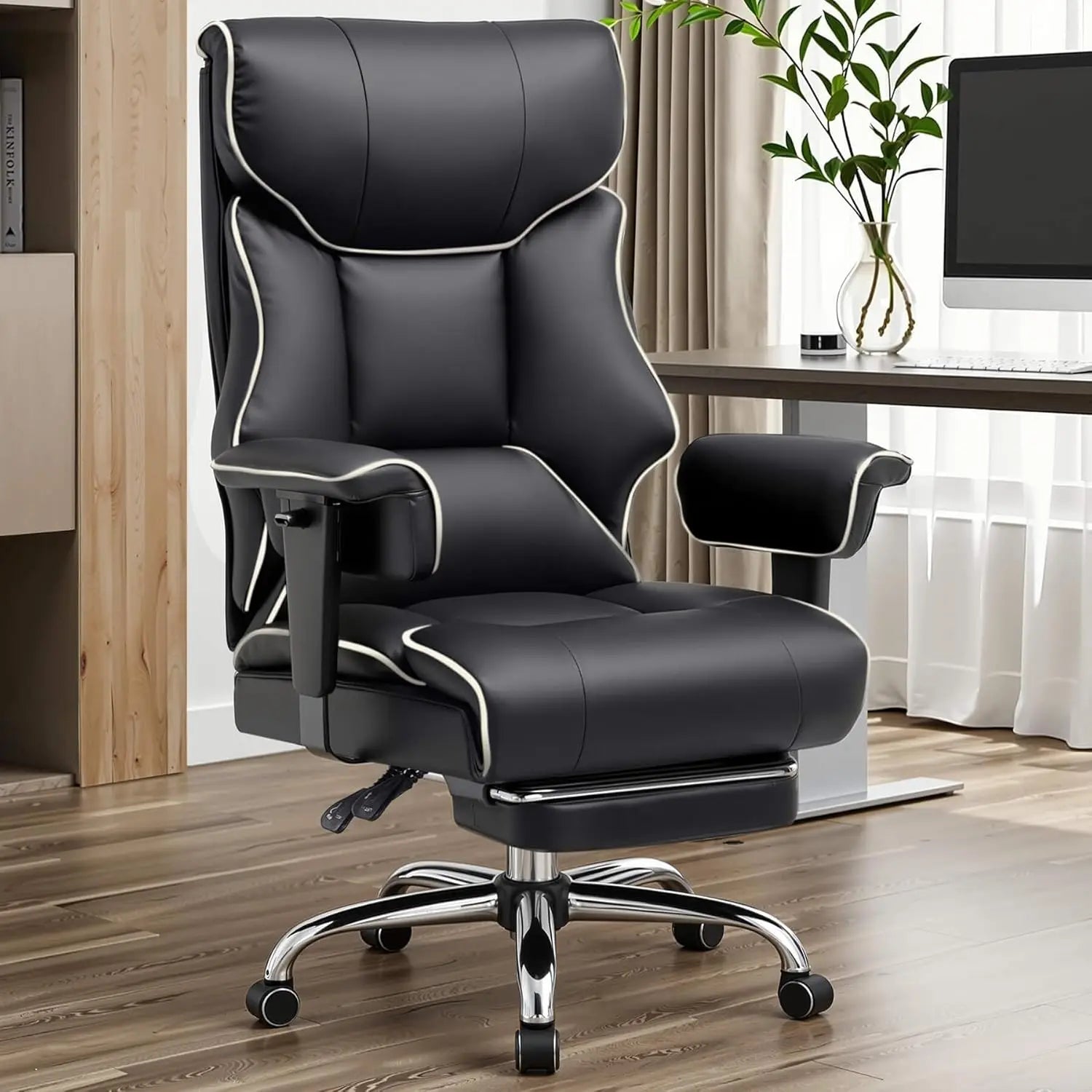COMHOMA Big And Tall Office Chair Ergonomic Lumbar Support