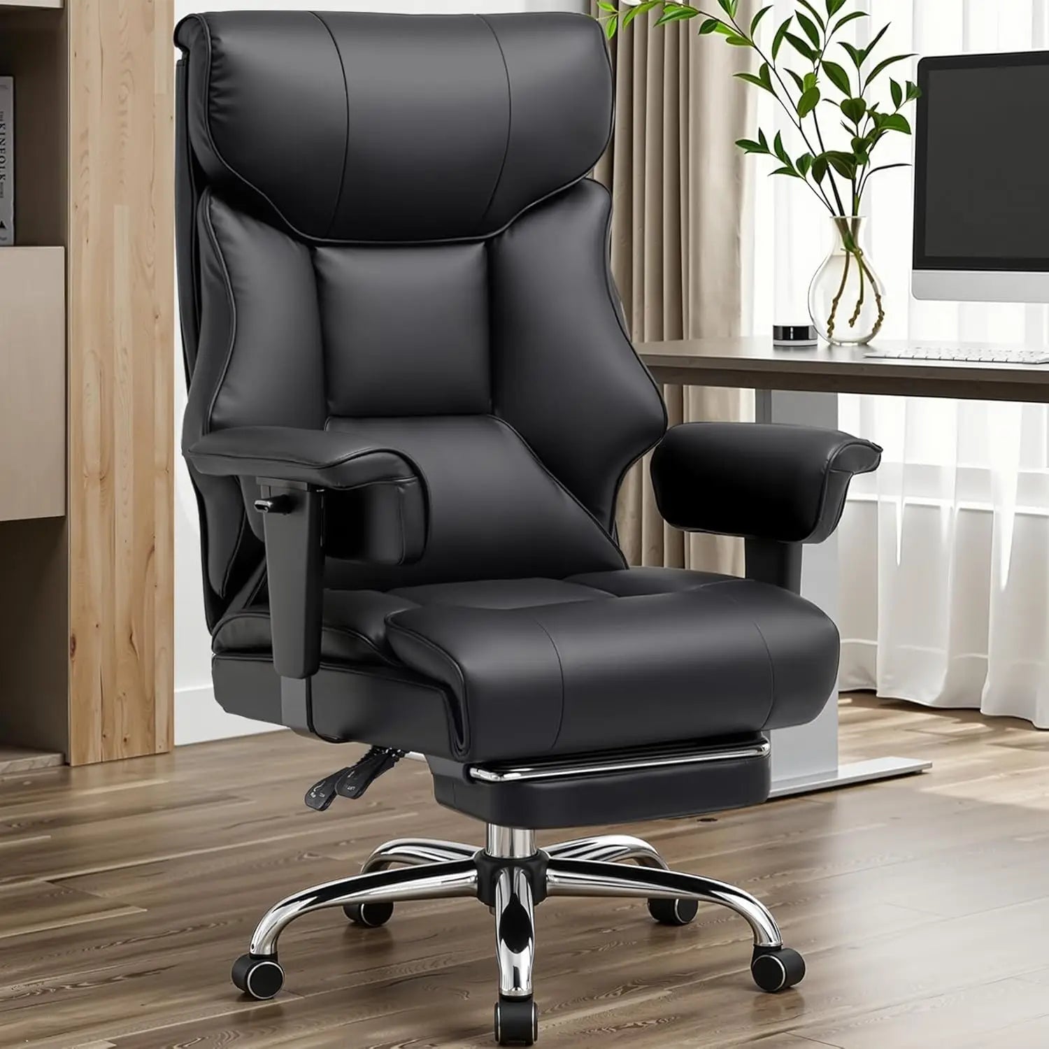 COMHOMA Big And Tall Office Chair Ergonomic Lumbar Support