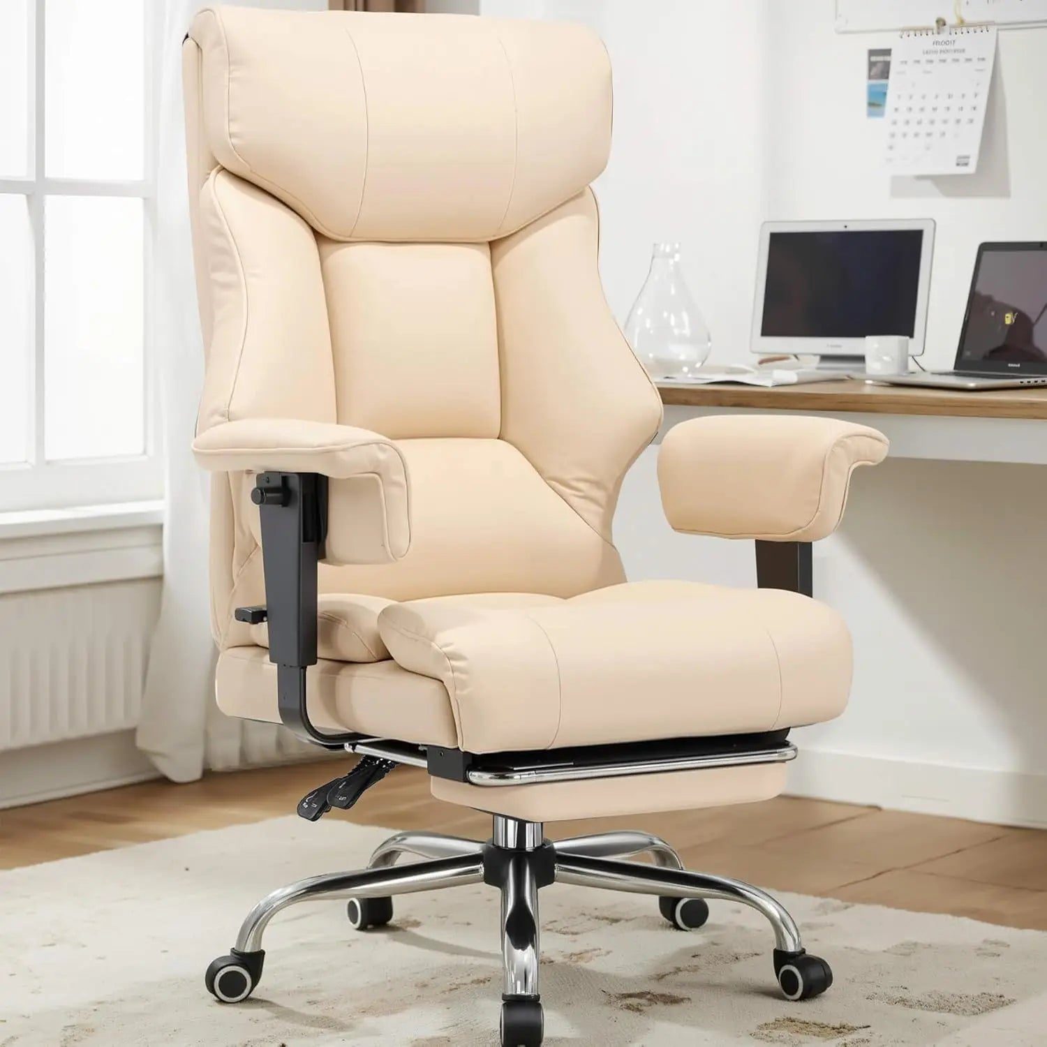 COMHOMA Big And Tall Office Chair Ergonomic Lumbar Support