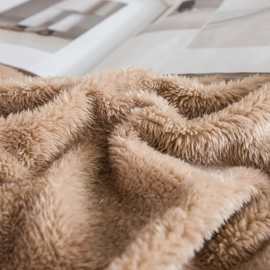 Jiangsu Velvet Shaggy Duvet Cover Set 2of3pc Ultra Soft