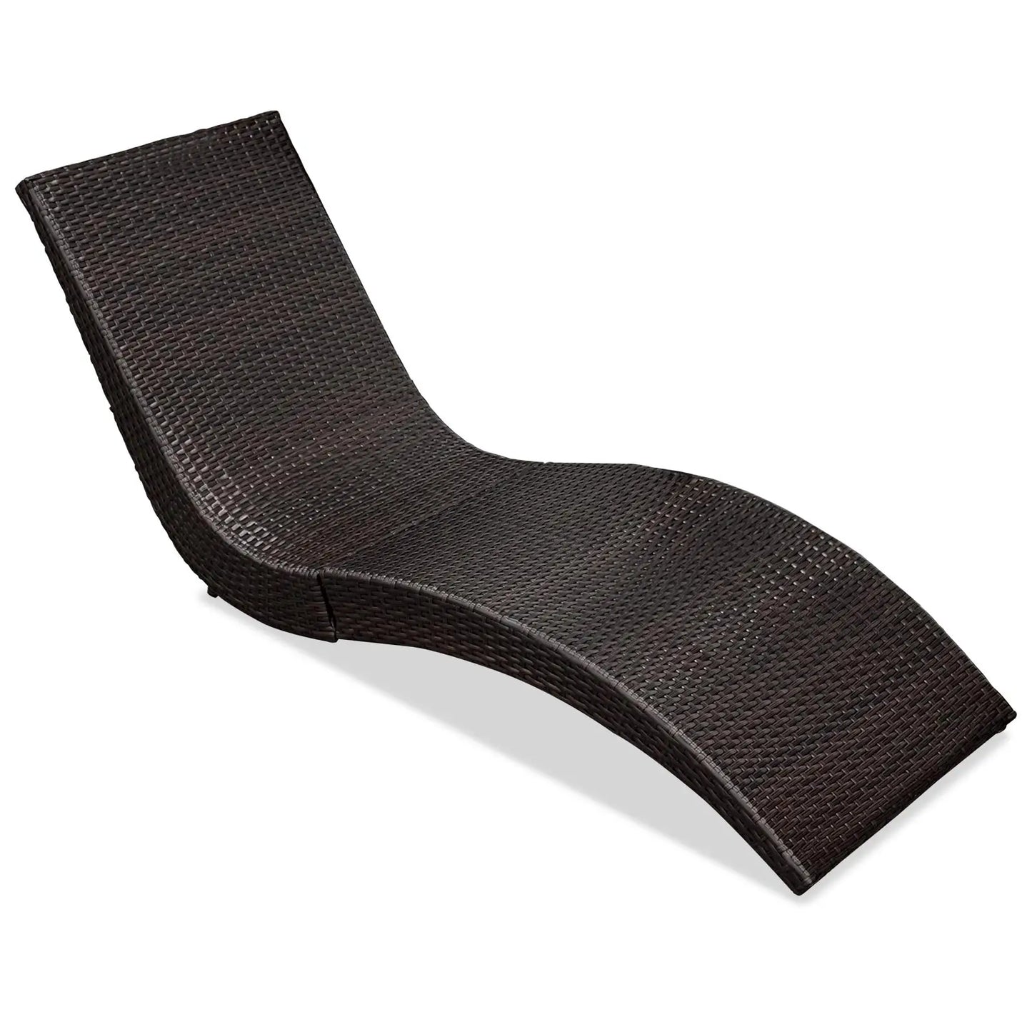 Outdoor Rattan Chaise Lounge Chair For Poolside Garden