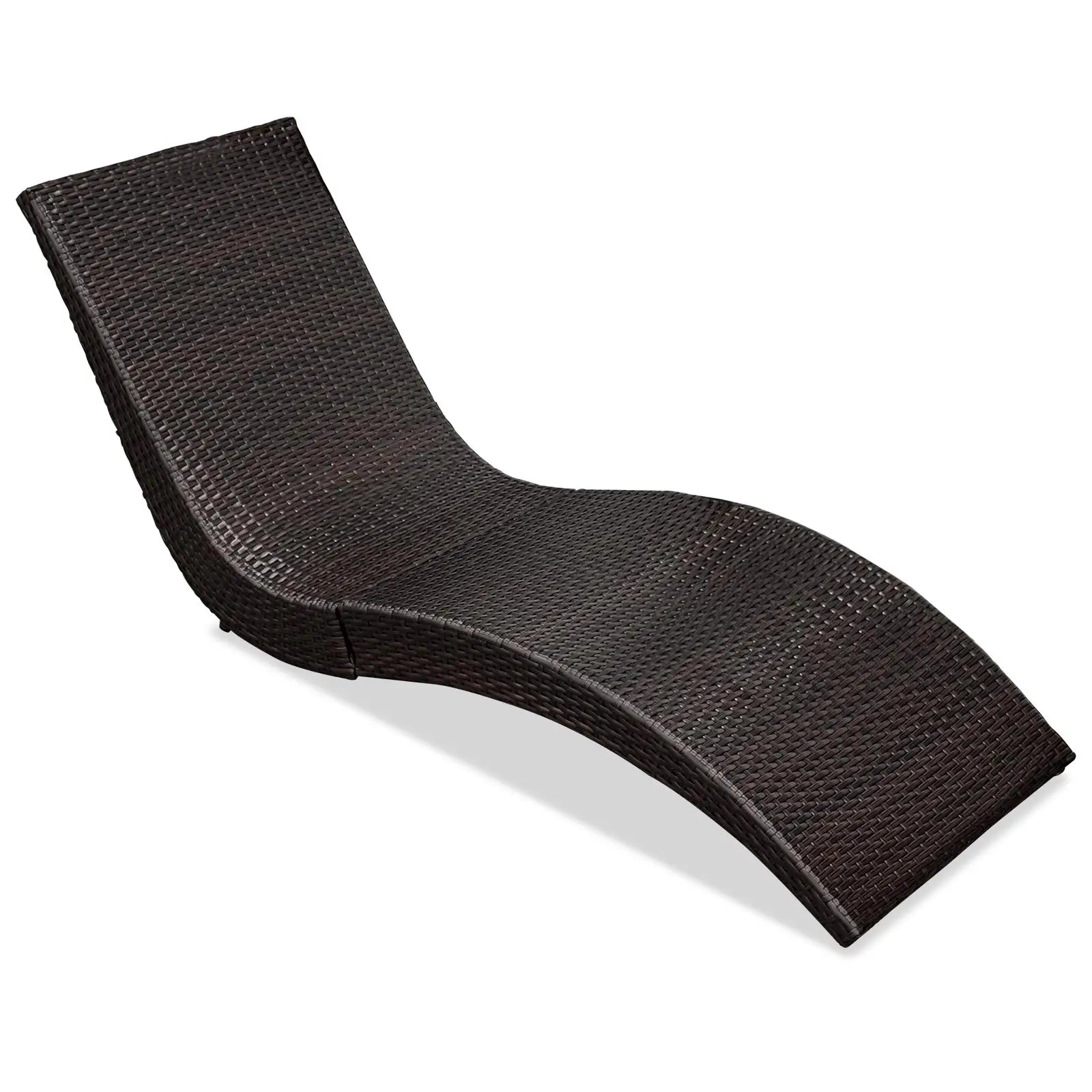 Outdoor Rattan Chaise Lounge Chair For Poolside Garden