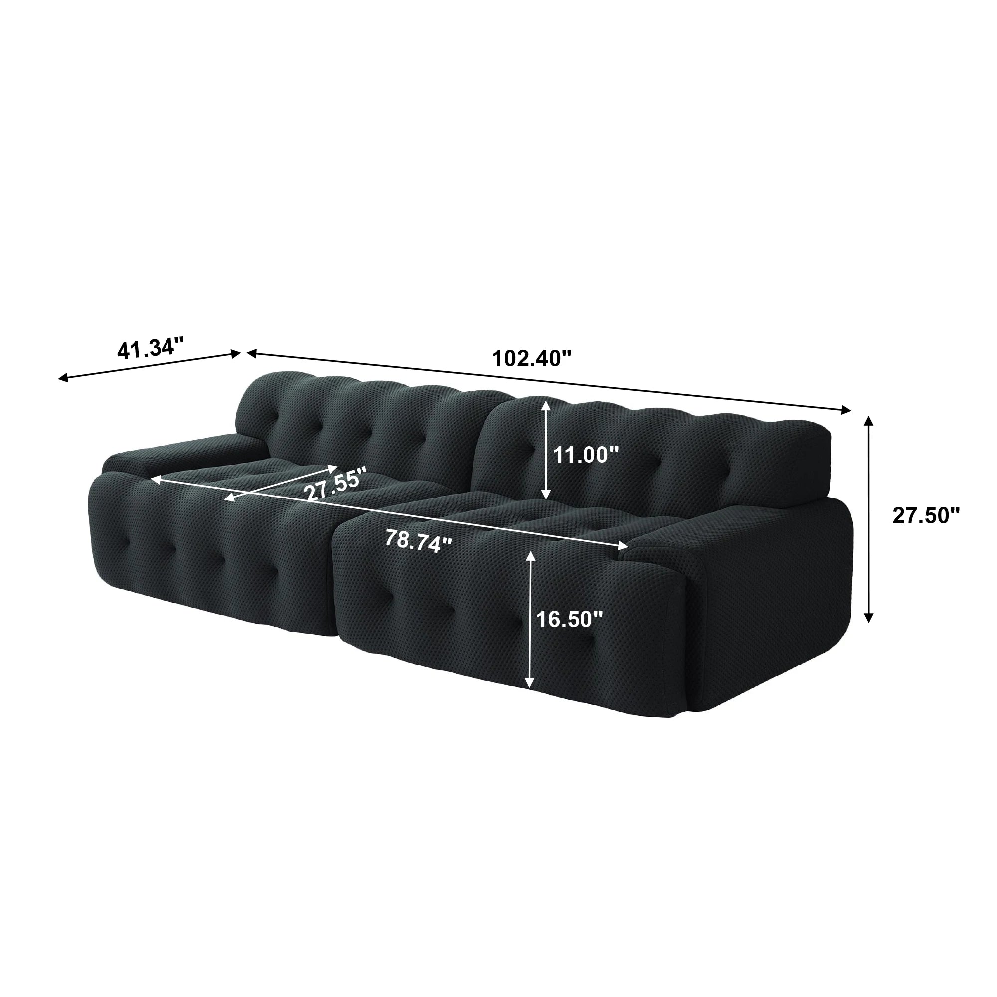 SdorensCN Comfy Cloud Oversized Modular Sectional Sofa