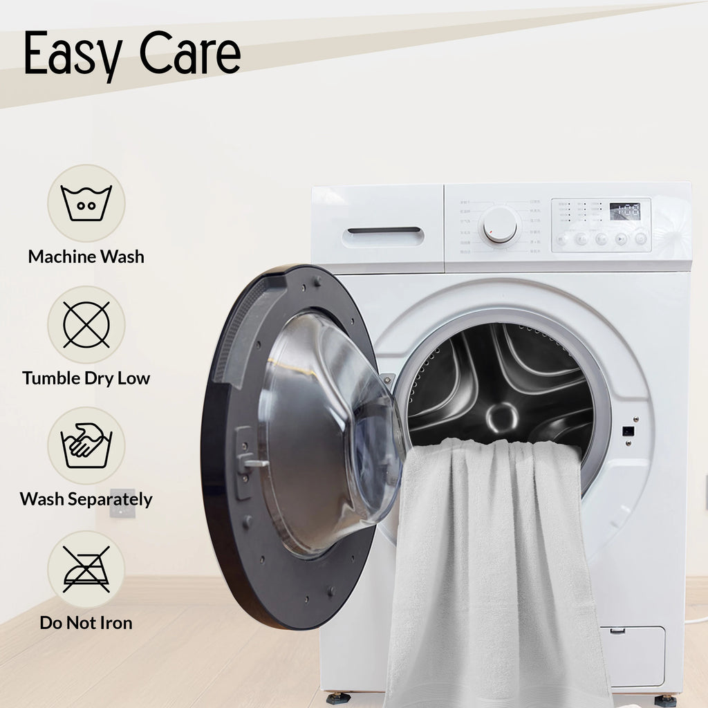 Lux Decor 6-Piece Bath Towel Set – 100% Cotton, 525 GSM, Ultra-Soft & Absorbent