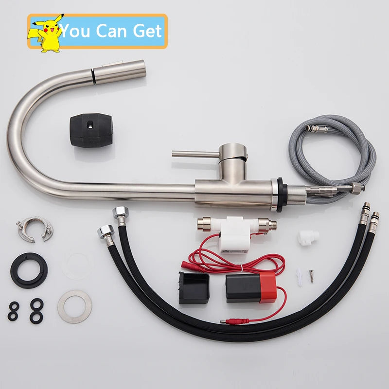 Rozin Smart Touch Kitchen Faucet With Pull-Out Sensor 360 Rotation