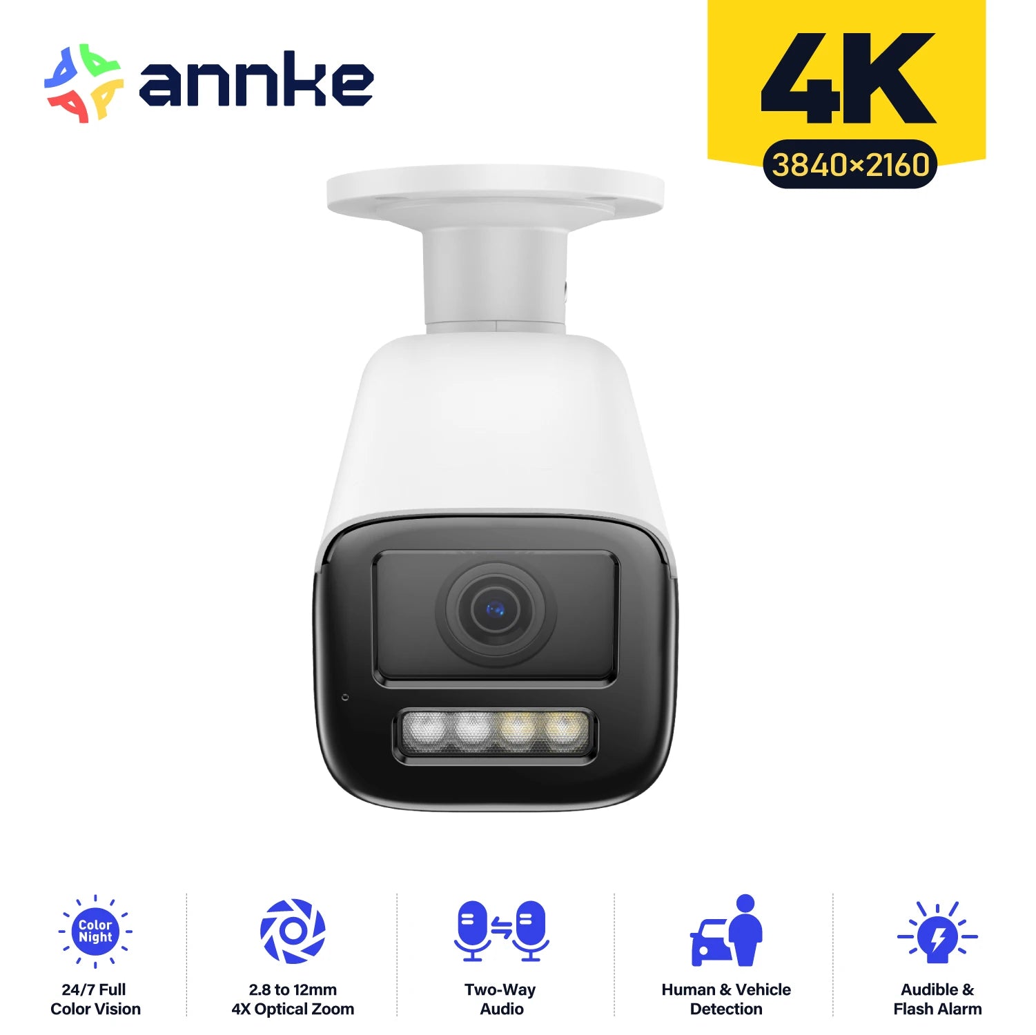 ANNKE 4K H265Plus IP Camera With 4x Optical Zoom Outdoor