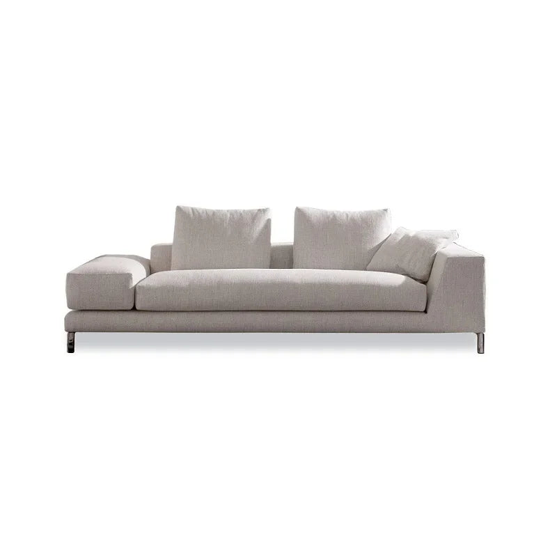 Nordic Velvet Sofa With Lazy Recliner