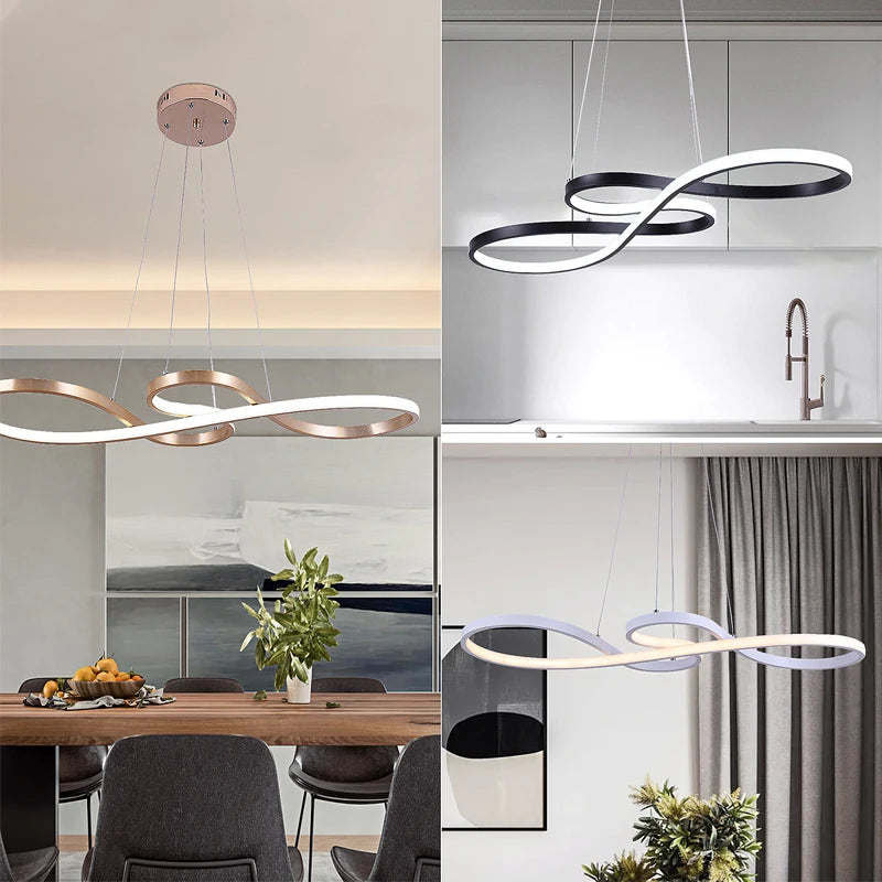 GreeLustr Nordic LED Pendant Light Minimalist Chandelier Fixture