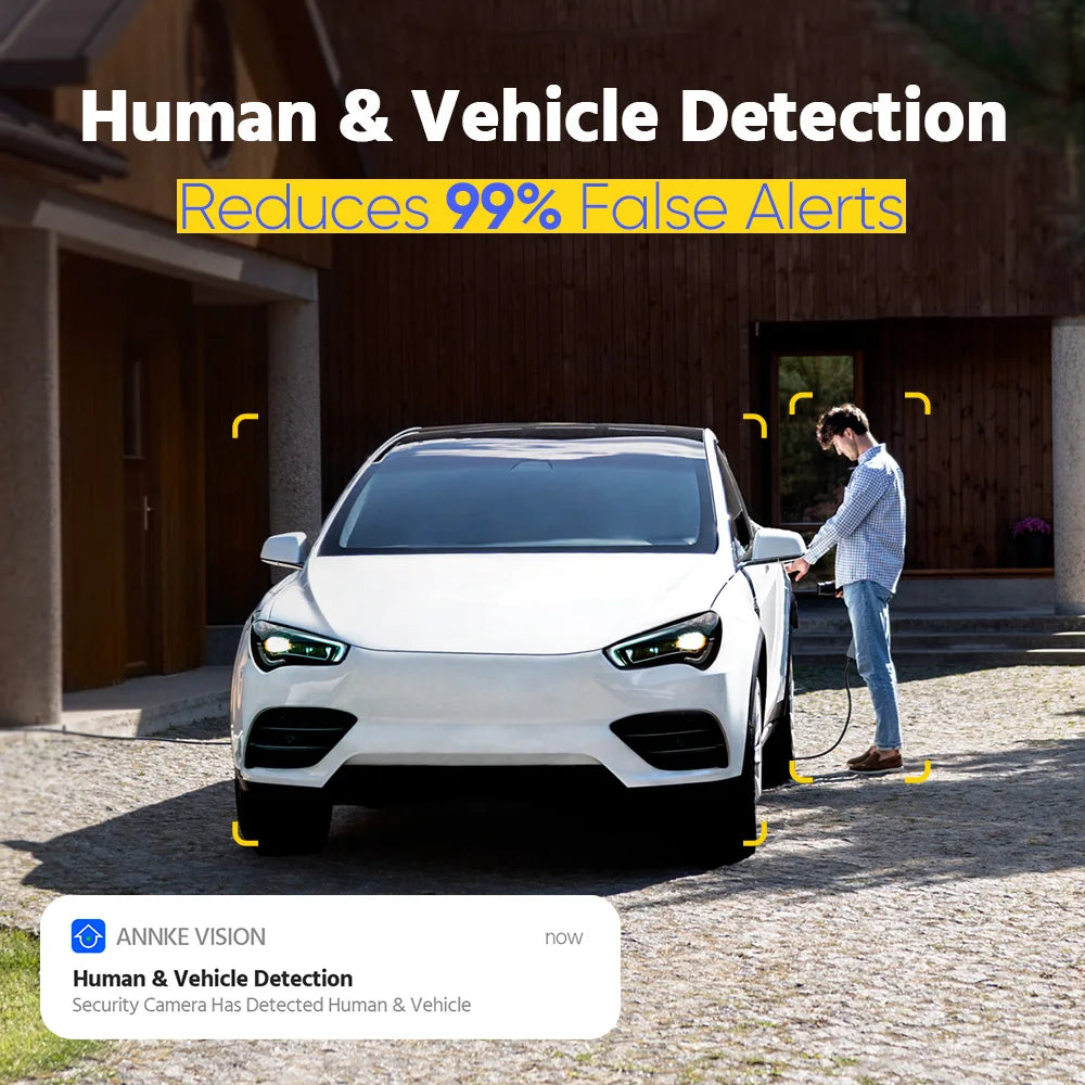 ANNKE 8MP POE Security Camera Kit Night Vision Outdoor