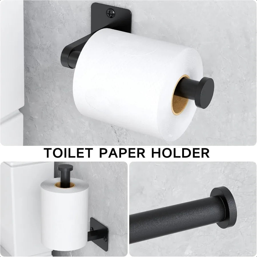 10 Pieces Bathroom Accories Set Bathroom Hardware Set 24 inch Towel Bar Towel Racks for Bathroom Robe Towel Hooks Toilet Paper