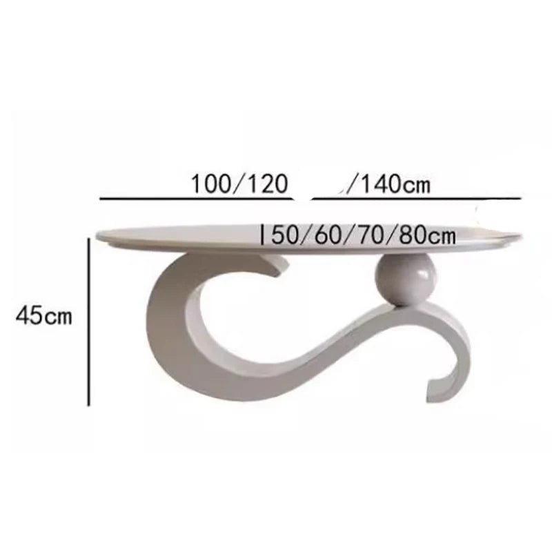 Mid Century Retro Coffee Table Beauty Luxury Oval Nordic Coffee Table Aesthetic Classic Table Basse De Salon Home Furniture