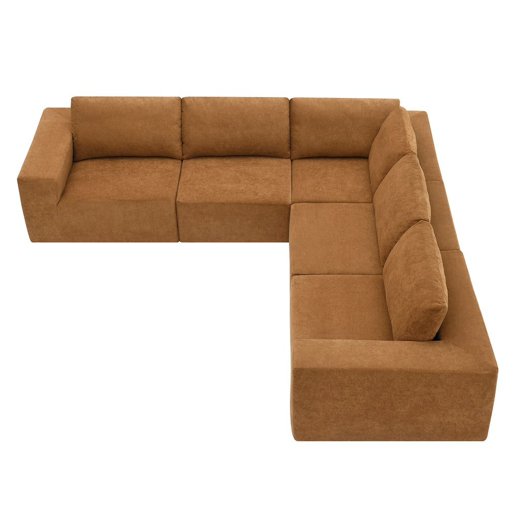 Modular Sectional Sofa with Wide Seat,No Assembly Required,Free Combination,L Shaped Couch Set