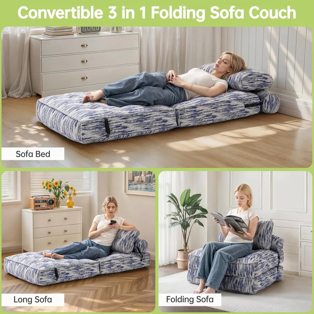 Compact Sofa Bed For Adults Convertible Chair Floor Couch