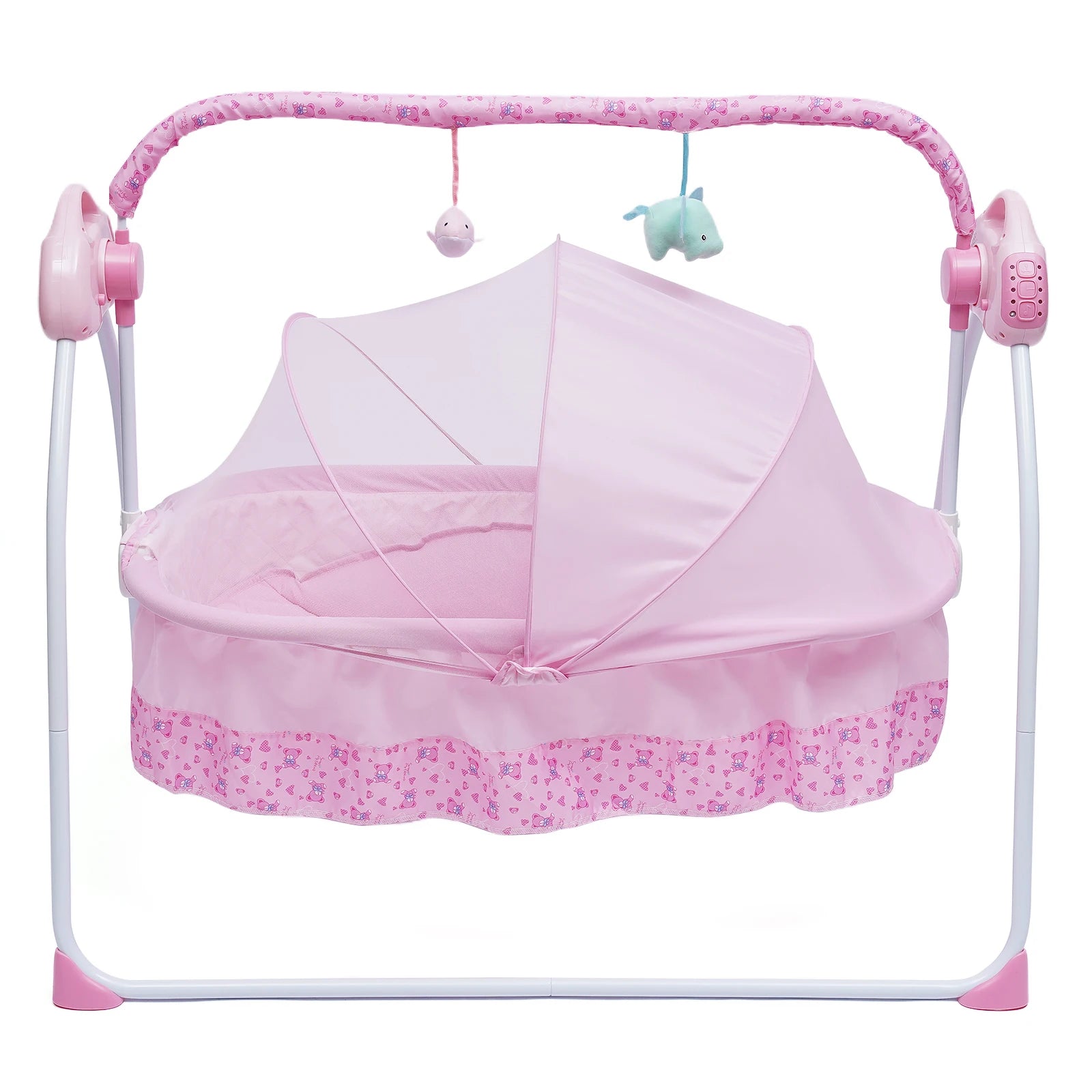 Electric Baby Cradle Auto Swing Rocker Cot Infant Sleeping Bed