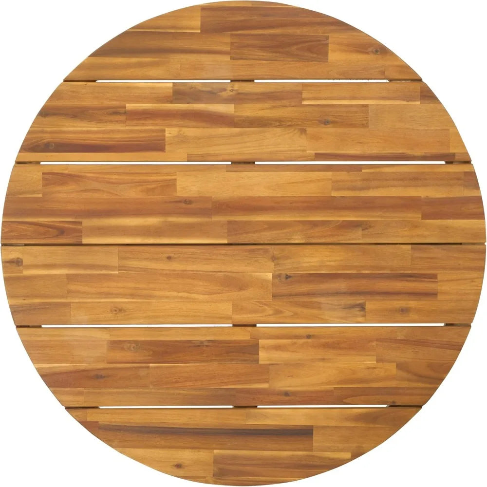 Outdoor Leo Collection Round Four Leg Coffee Table