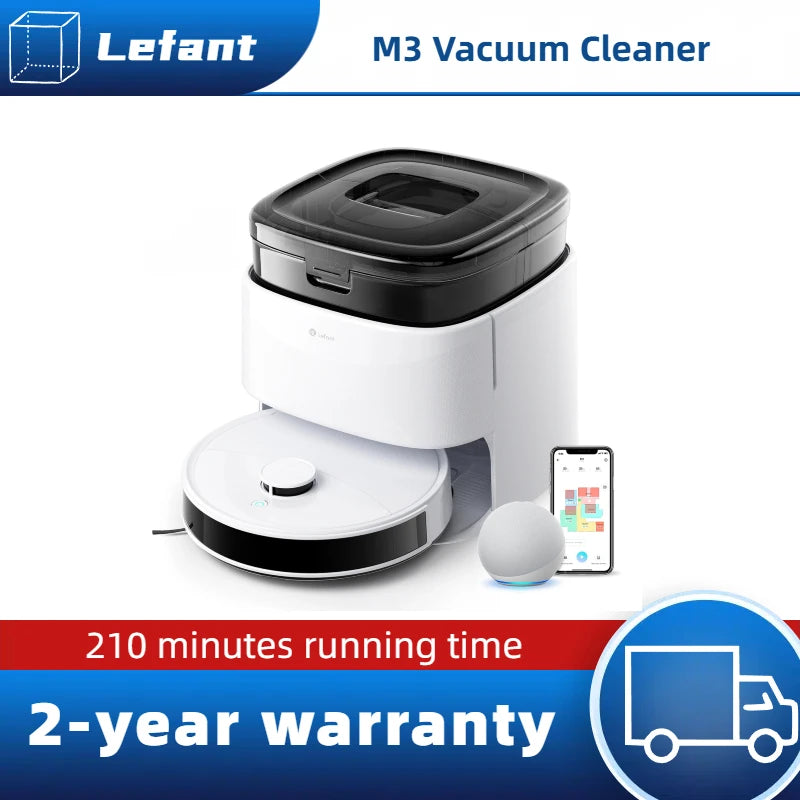 Lefant M3M3L Robot Vacuum And Mop With 12000Pa Suction