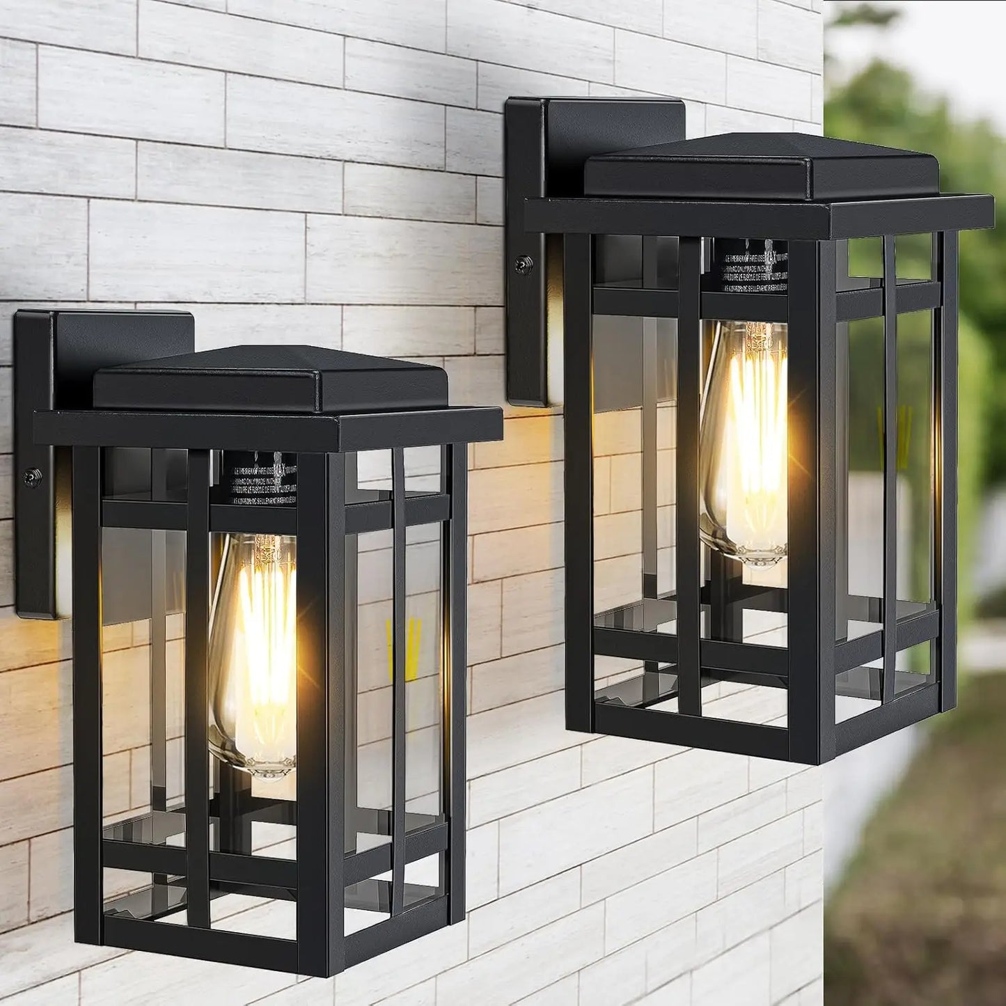 SZRSTHH Outdoor Waterproof Wall Light Modern Matte Exterior