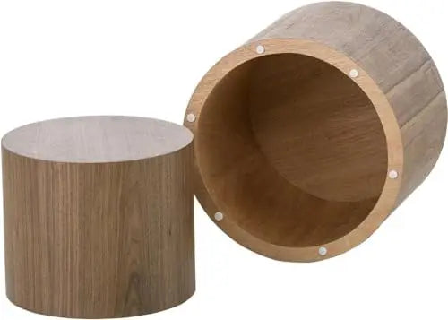 Nesting Walnut Coffee Tables Set of Two