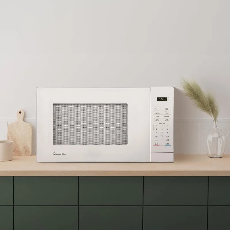 XMSJ 1000W Countertop Microwave Oven 1.1 Cu Ft Capacity