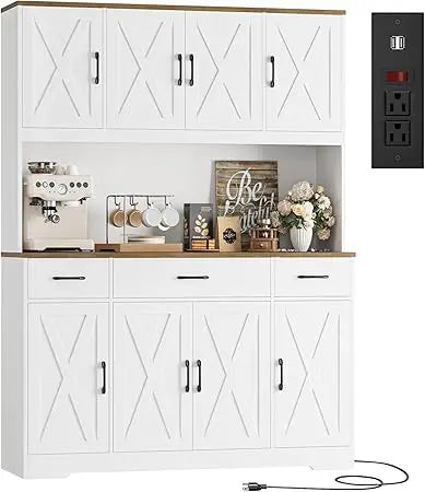 Charge Unit Kitchen Pantry Cabinet With Charging Station