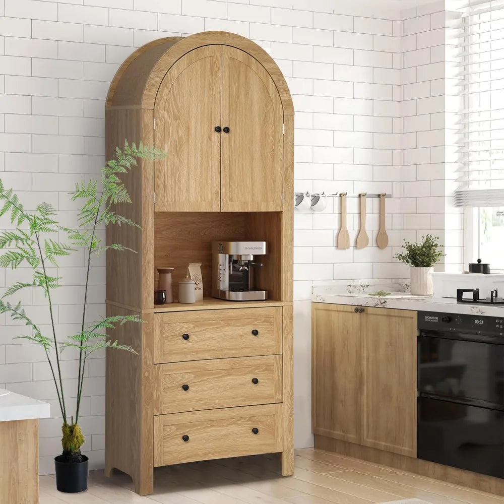 RBXCCarcase Arched Storage Cabinet With Doors And Drawers