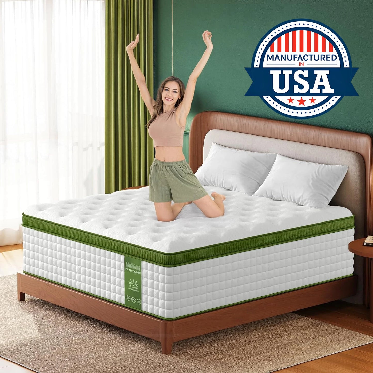 BedStory Hybrid Gel Memory Foam Mattress With Pocket Springs