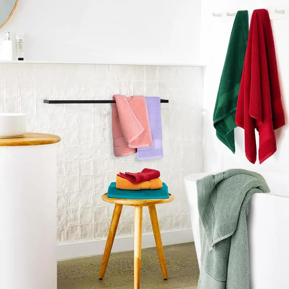 Luxury 6 Piece Turkish Cotton Towel Set Soft Absorbent Quick Dry Bath Hand Washcloths Bathroom Spa