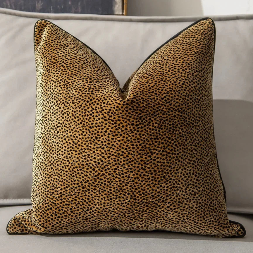 Perilune Tiger Pattern Cushion Cover Velvet Pillow Case Living Room