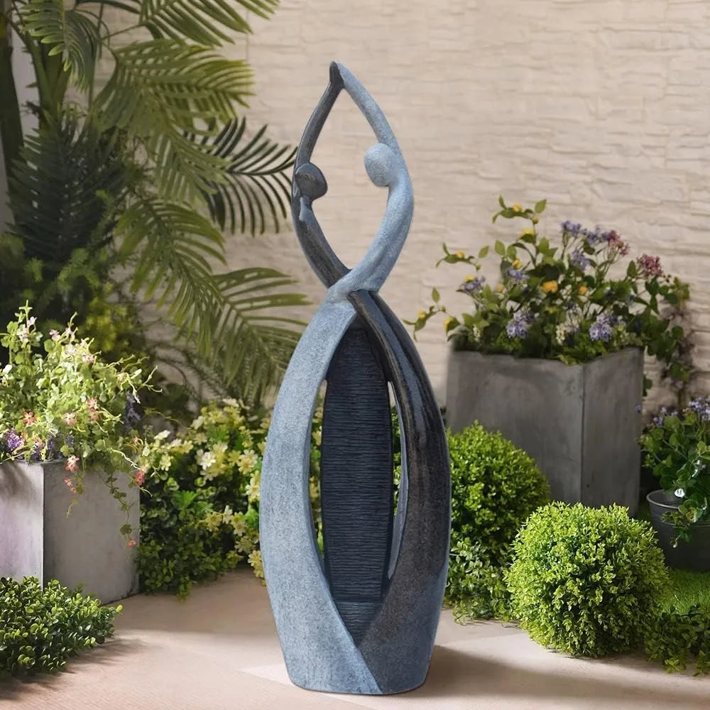 Sac Smarten Arts Cast Stone Outdoor Dancing Couple Garden Statue