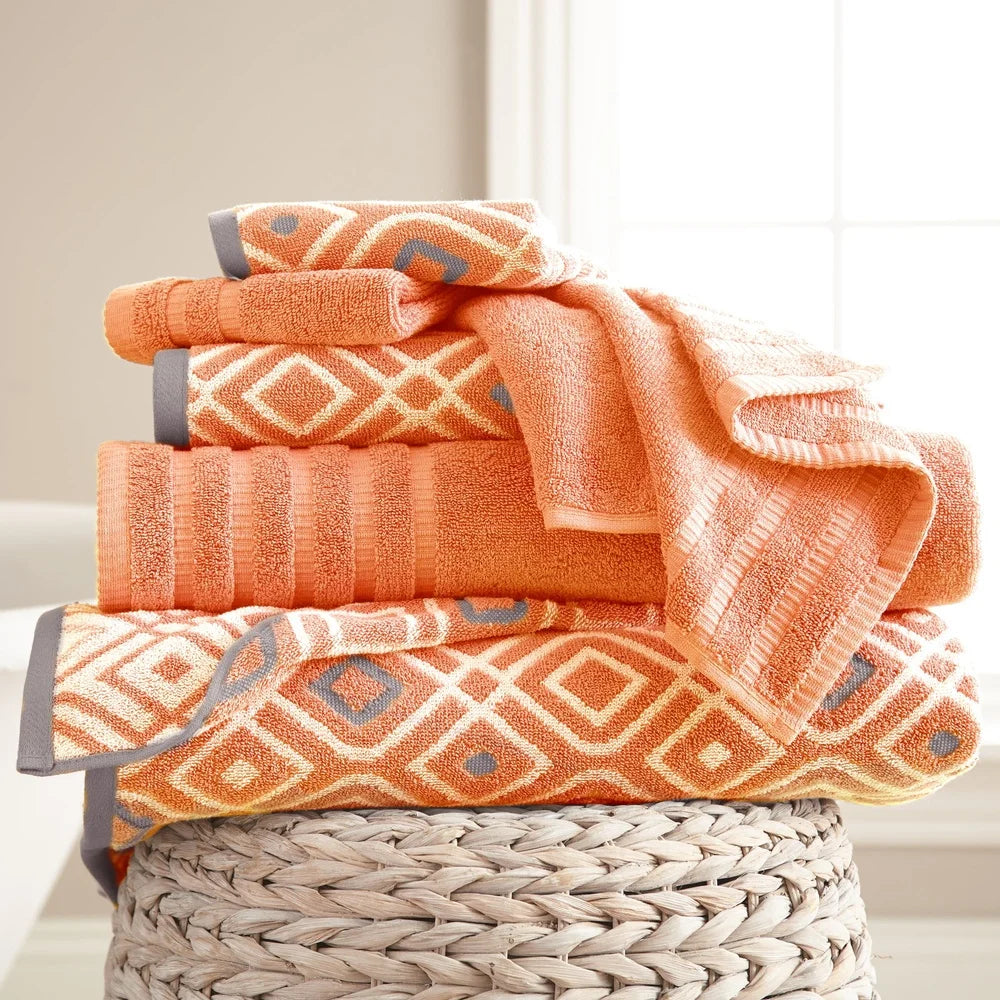 Cotton Bath Towel Set Quick Dry Oeko Tex Certified