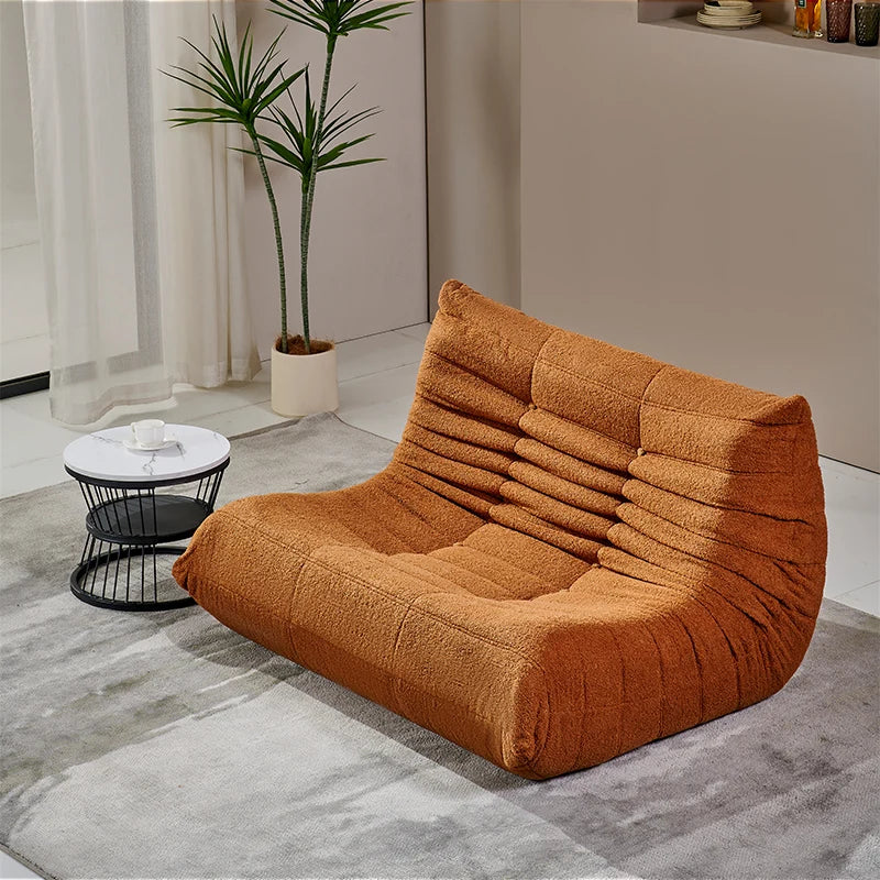 Designer Caterpillar Reclining Sofa Minimalist Living Room Lounger
