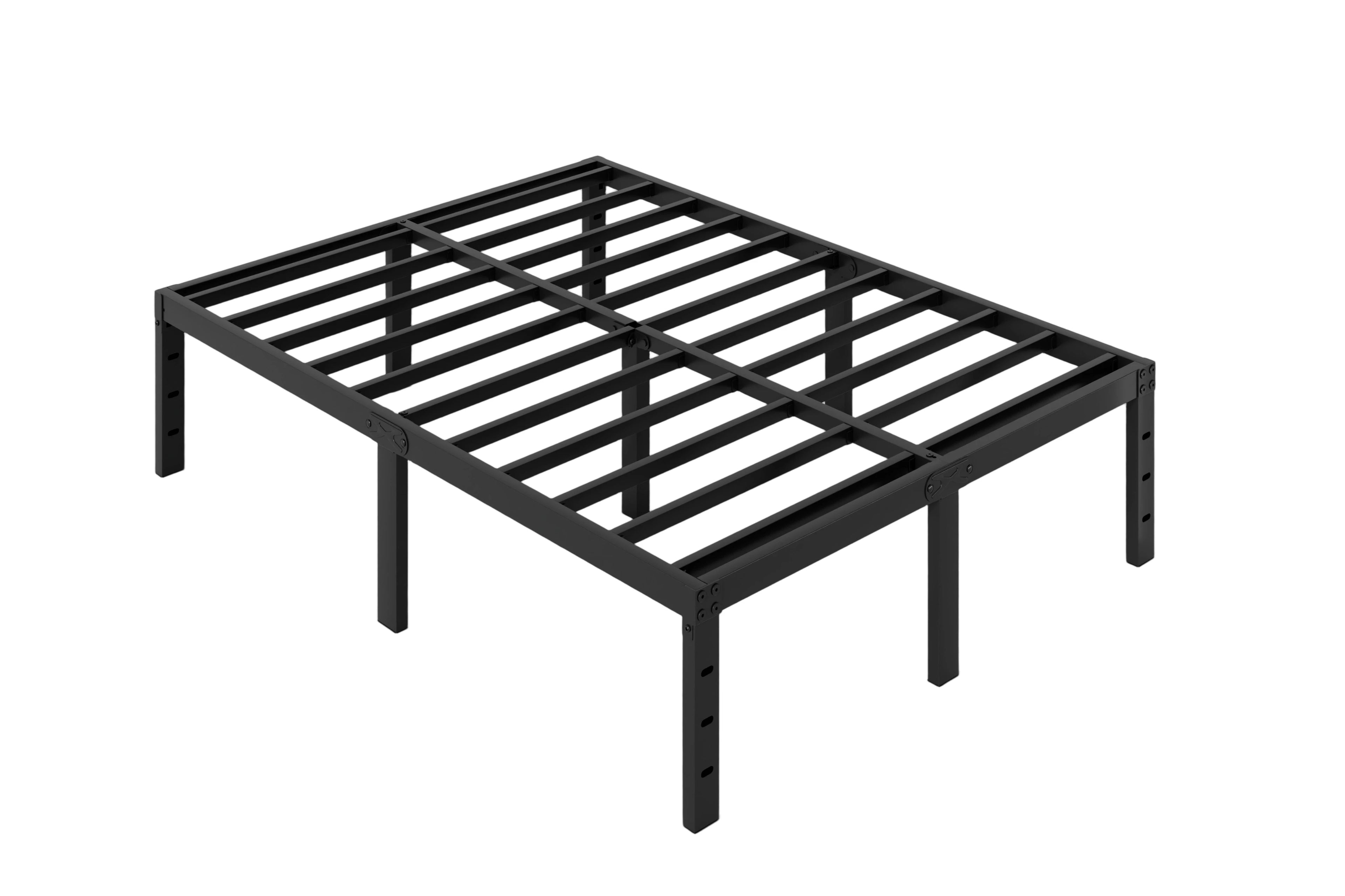 AROMUSTIME Metal Bed Frame Platform Slat Mattress Foundation