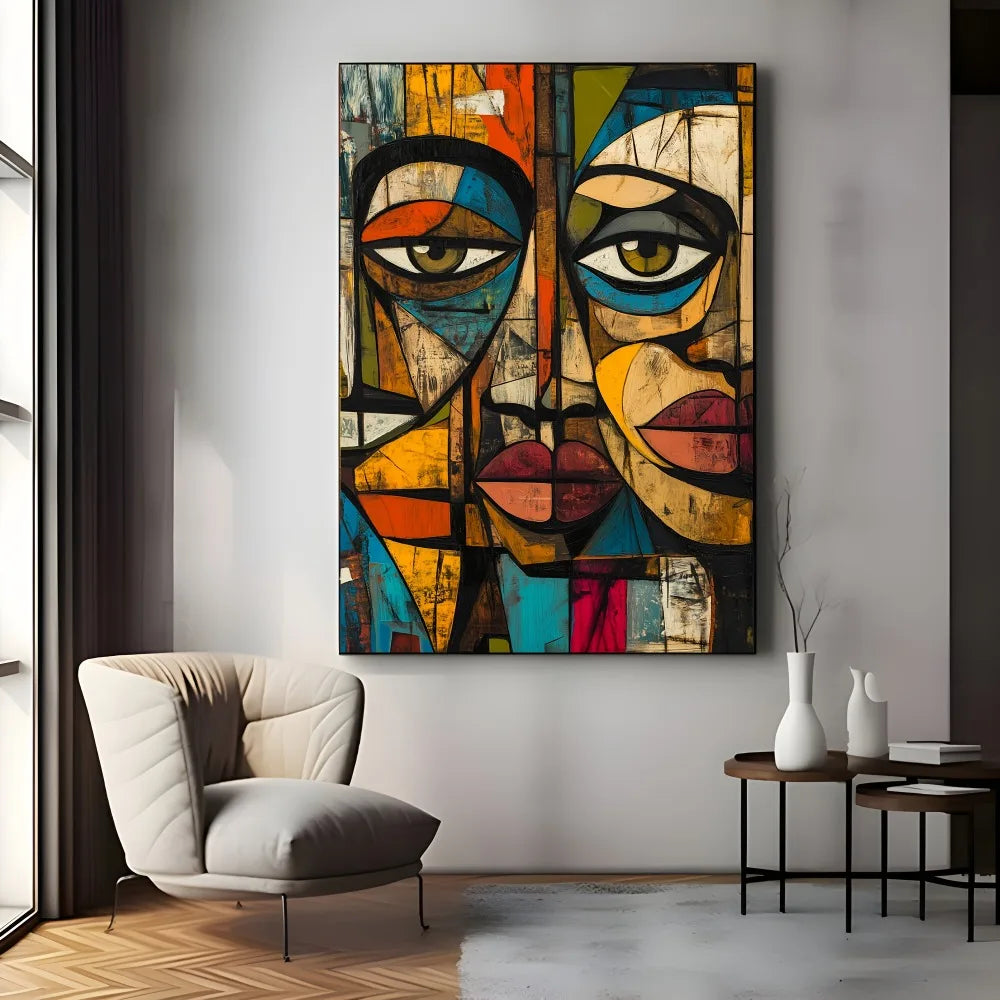 African Abstract Canvas Art Modern Wall Decor For Interiors