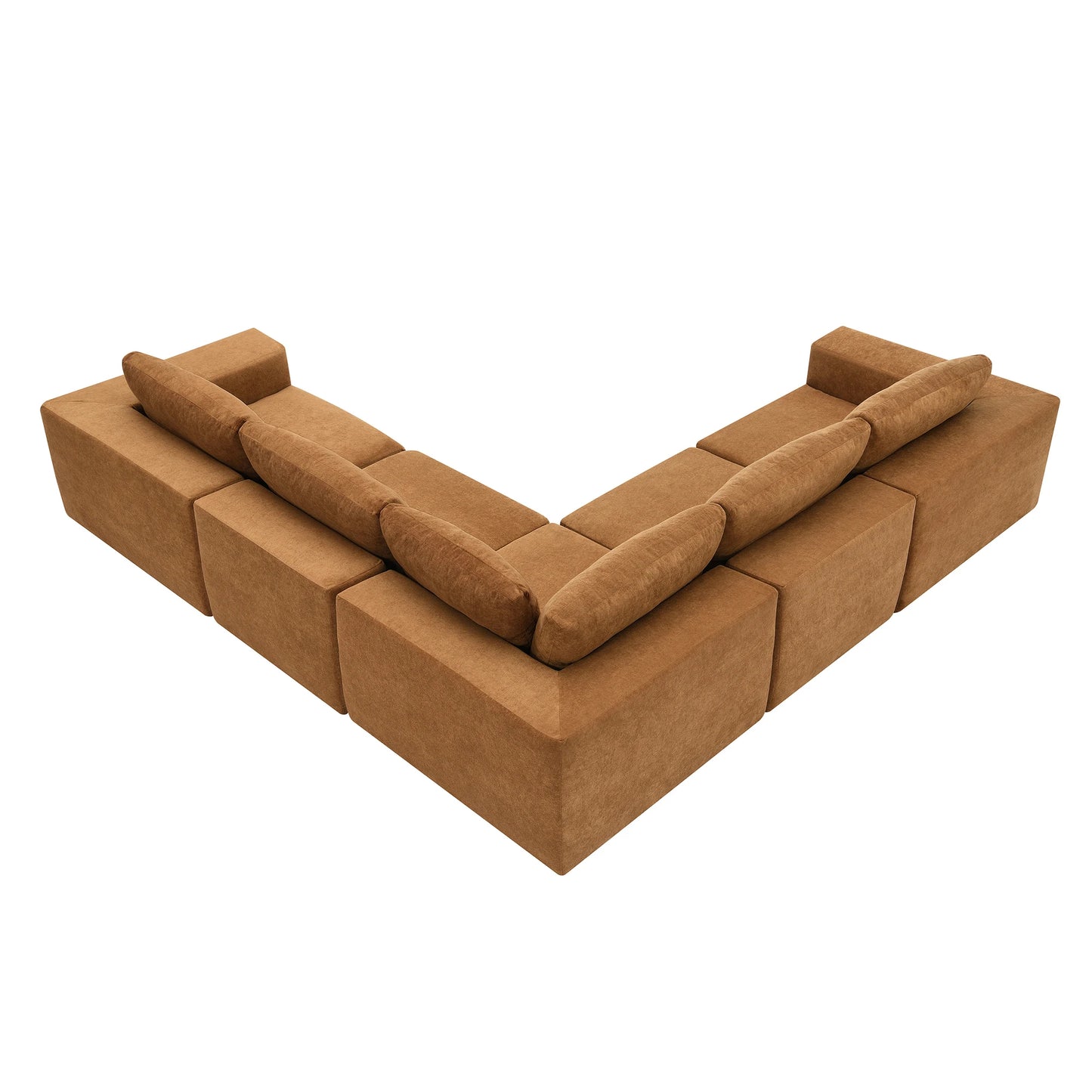 Modular Sectional Sofa with Wide Seat,No Assembly Required,Free Combination,L Shaped Couch Set