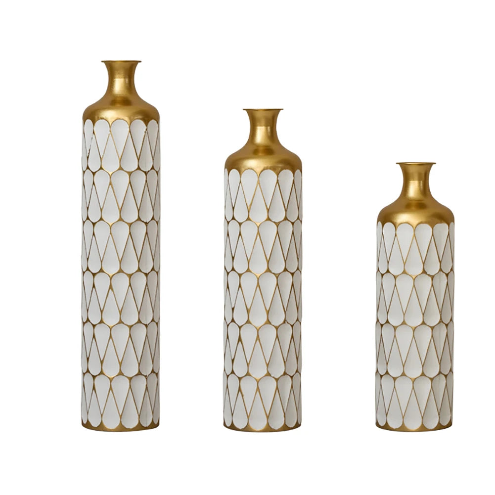 TWISTER.CK Floor Metal Vase Set Modern Home Decor Collection