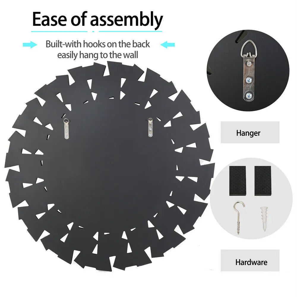 Borwart Round Wall Mirror With Beveled Frame Venetian Style