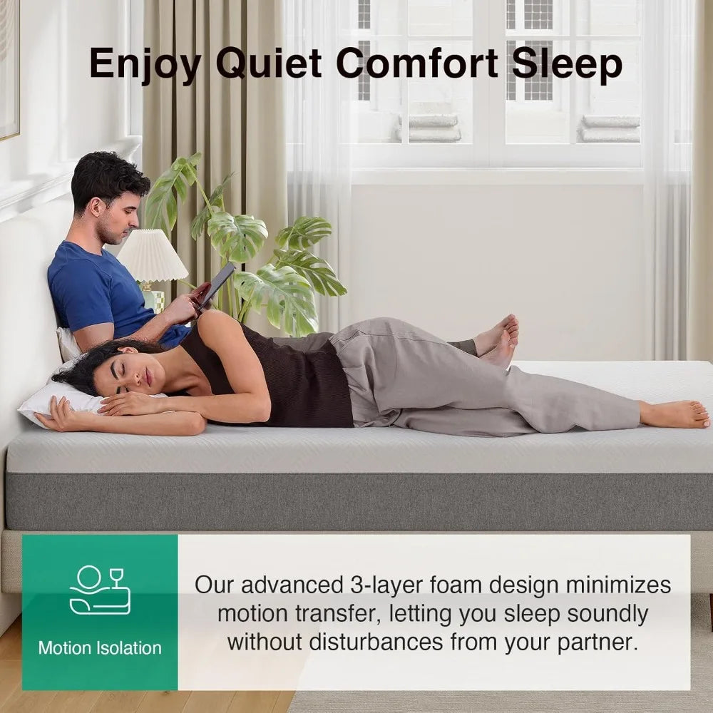 Fill Gel Memory Foam Mattress In A Box For Cooling