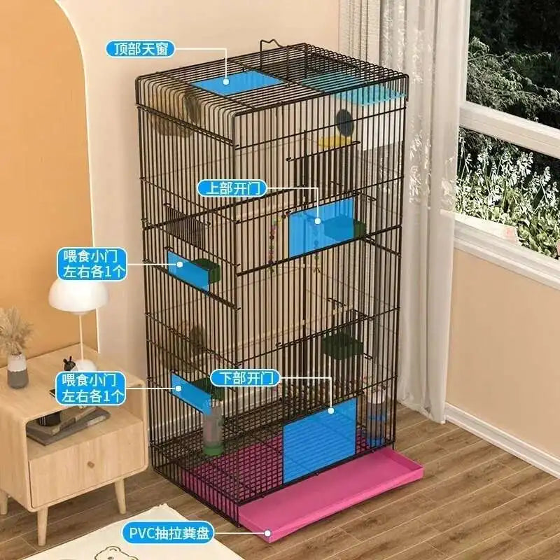 Metal Bird Cage Parrot Breeding Box Garden Gabbia Papagalli