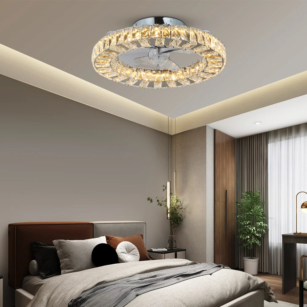 VETRULUS LED Ceiling Fan Lamp With Remote Control Now