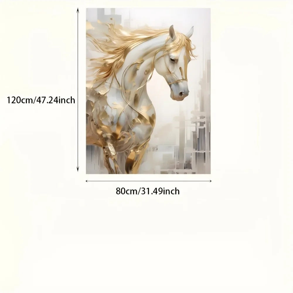 Horse Wall Art Modern Retro Frameless Painting Home Decor
