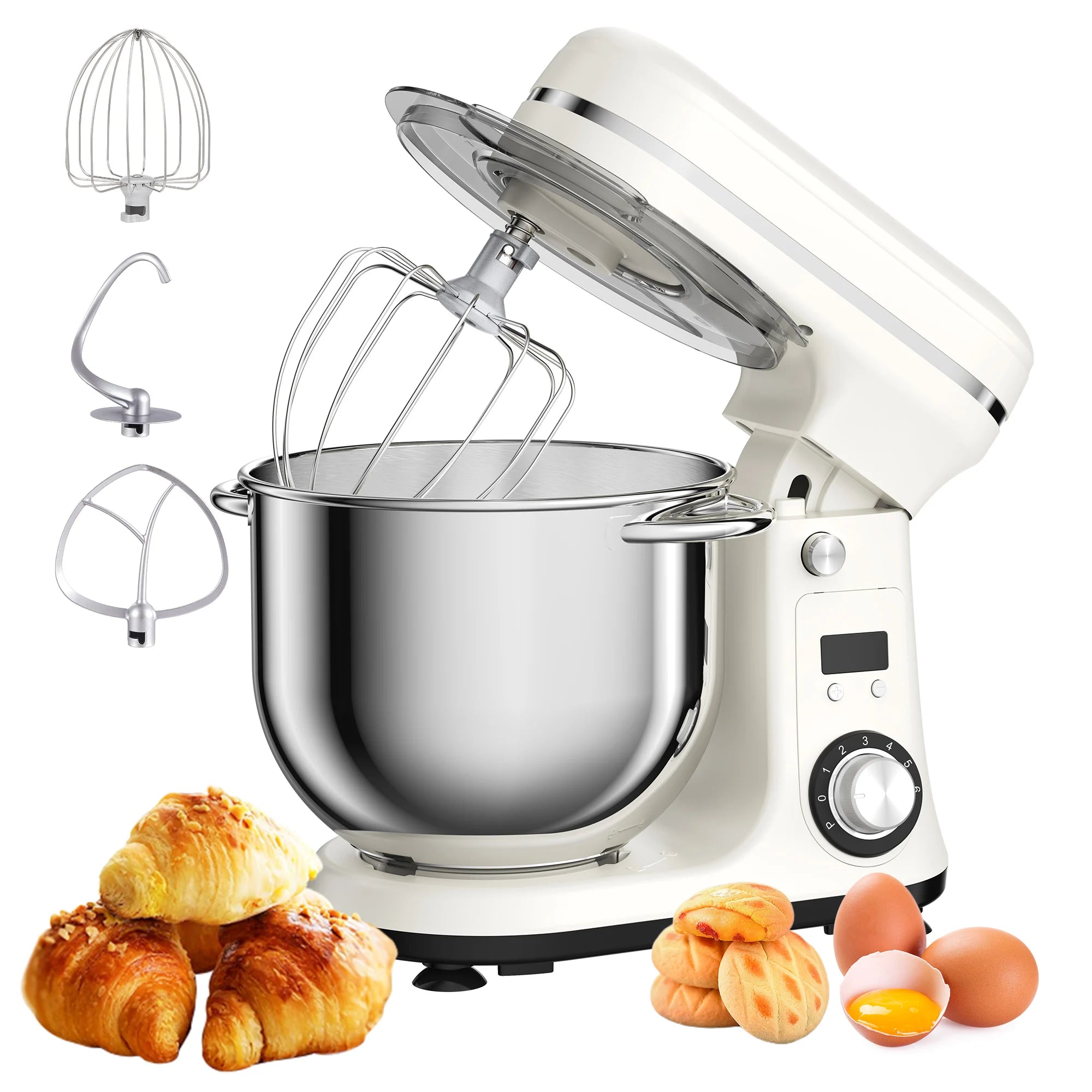Biolomix 6 Speed 1200W Stand Mixer TiltHead