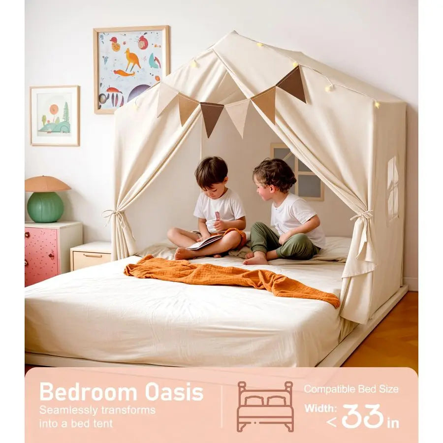 Play Tent With Star Lights For Kids Indoor And Outdoor Use