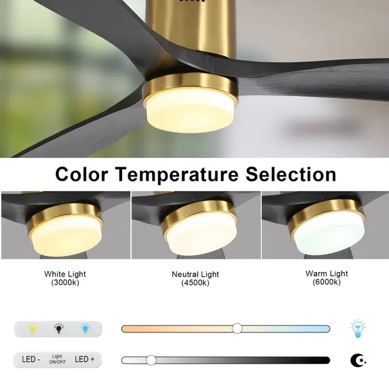 Sofucor Ceiling Fan With LED DC Motor Remote Control