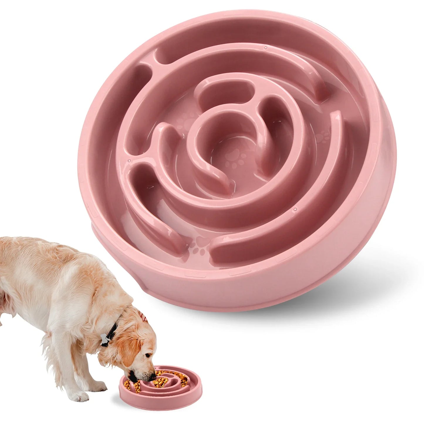 Pet Dog Slow Feeder Bowl Non Slip Anti Gulping Eco