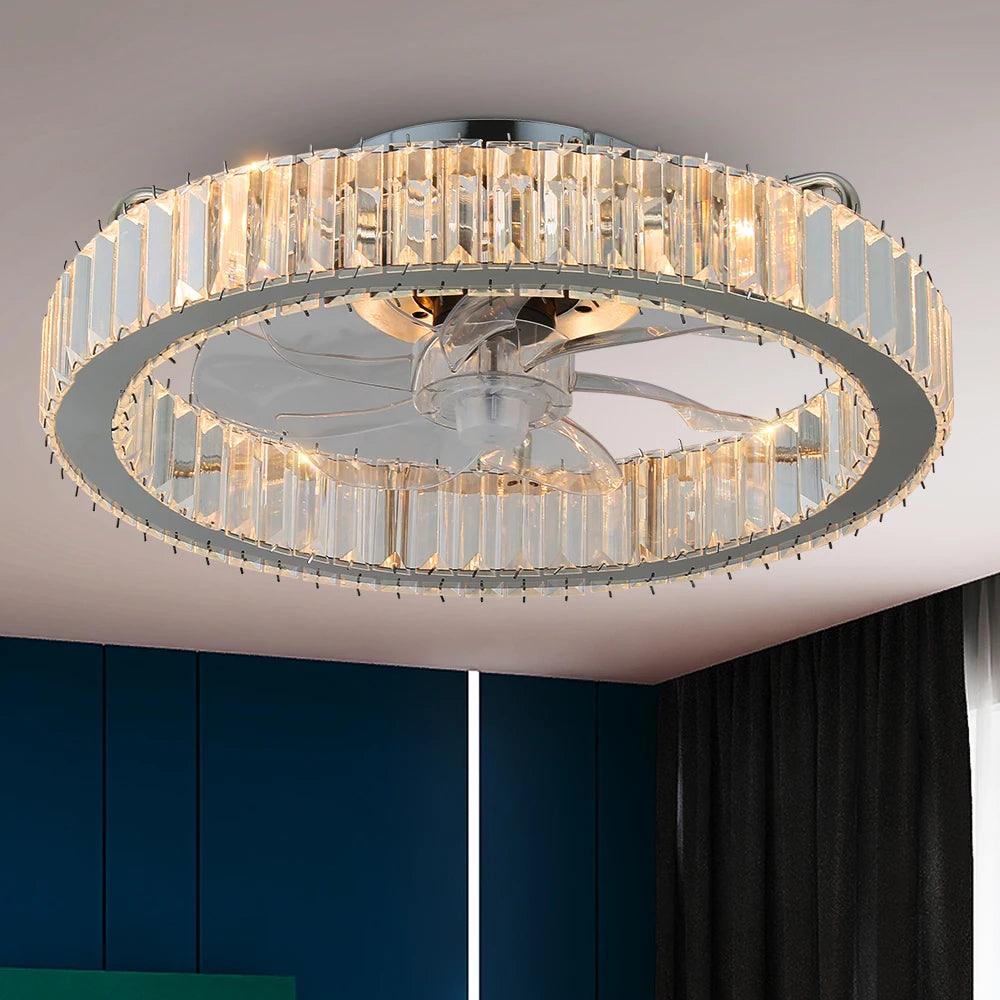 VETRULUS LED Ceiling Fan Lamp With Remote Control Now