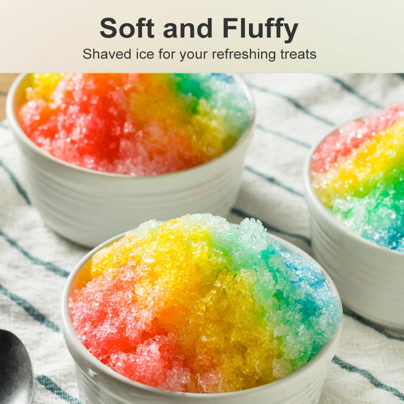 Crownful Shaved Ice Machine Mini Ice Crusher Portable Home Use
