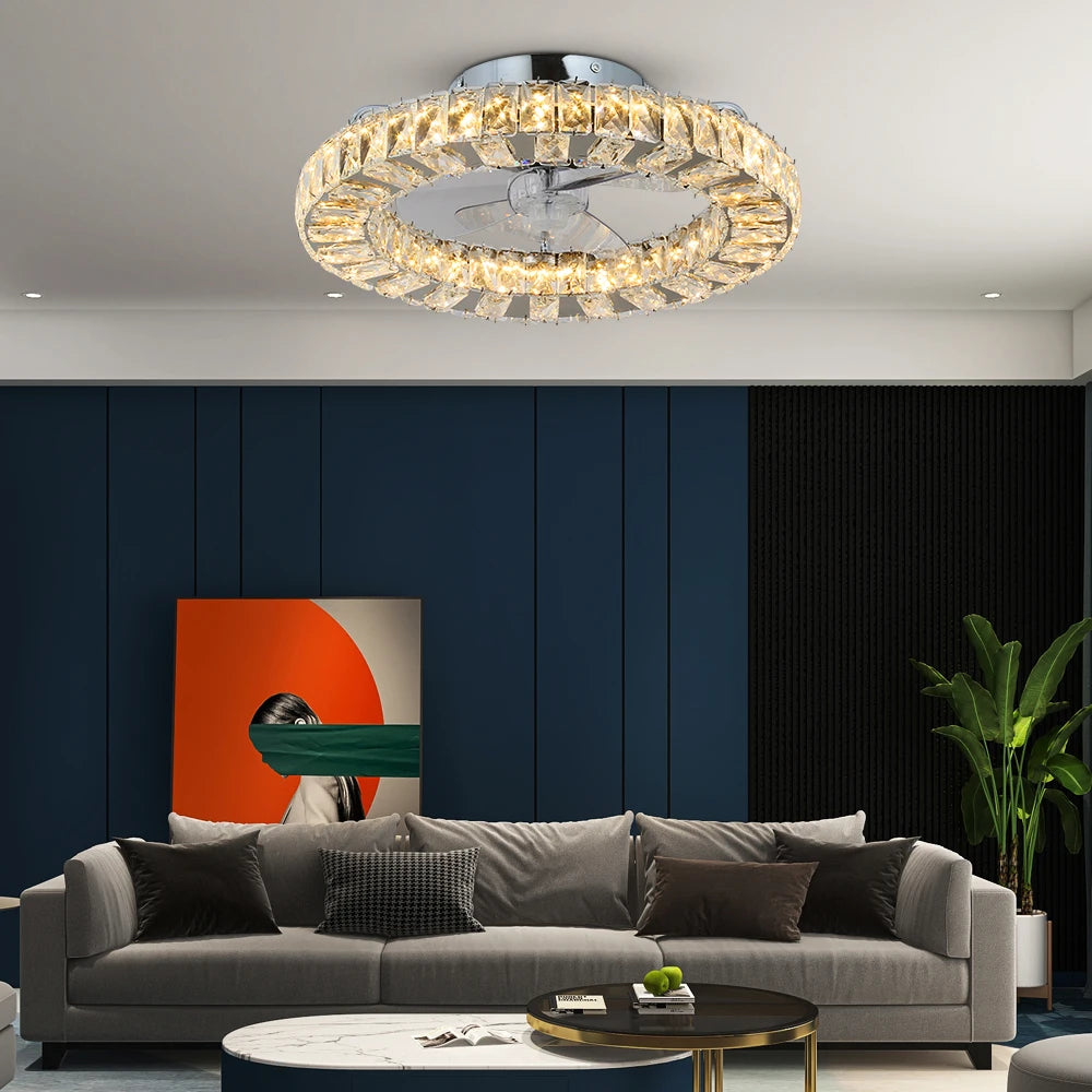 VETRULUS LED Ceiling Fan Lamp With Remote Control Now